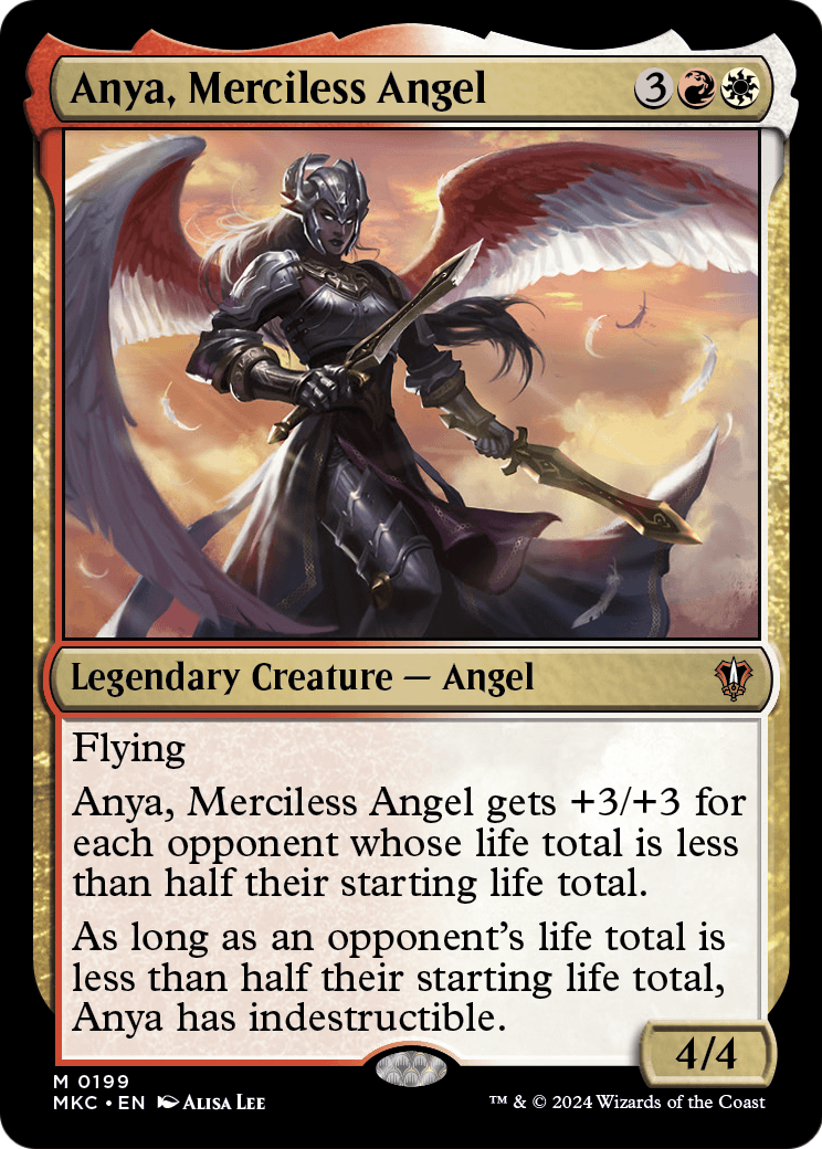 Anya, Merciless Angel (MKC-199) [Murders at Karlov Manor Commander]