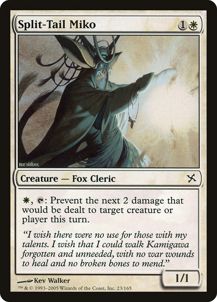 Split-Tail Miko (BOK-023) [Betrayers of Kamigawa] Foil