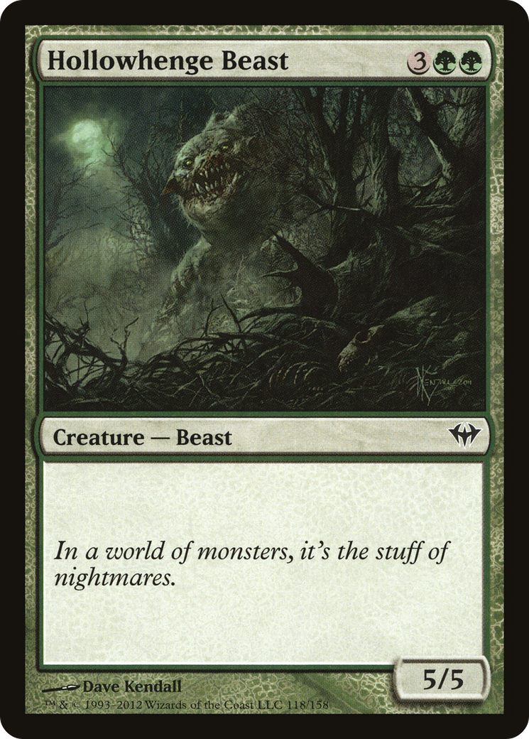Hollowhenge Beast (DKA-118) [Dark Ascension] Foil