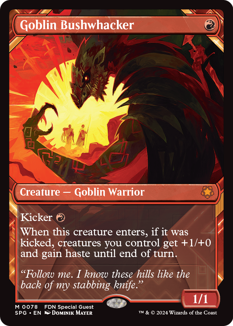 Goblin Bushwhacker (Showcase) (SPG-078) [Special Guests]