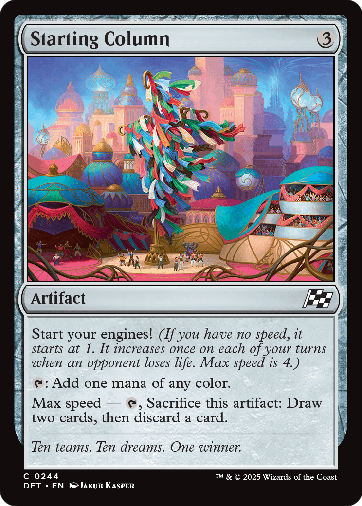 Starting Column (DFT-244) [Aetherdrift] Foil