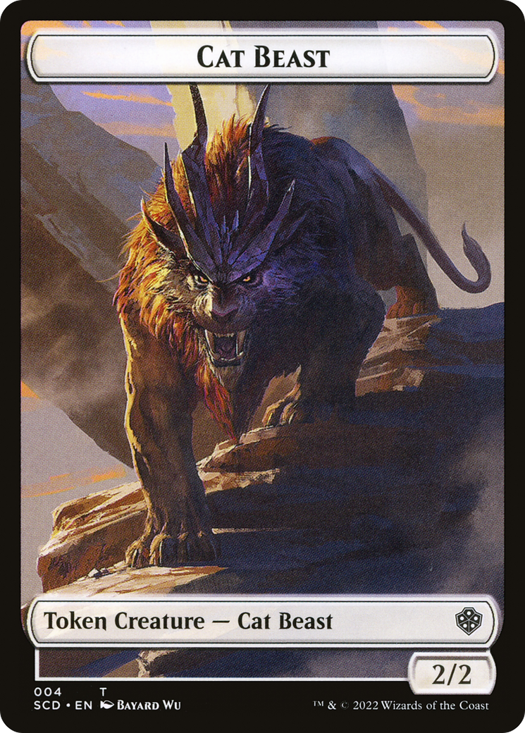 Cat Beast (TSCD-004) [Starter Commander Deck Tokens] Foil