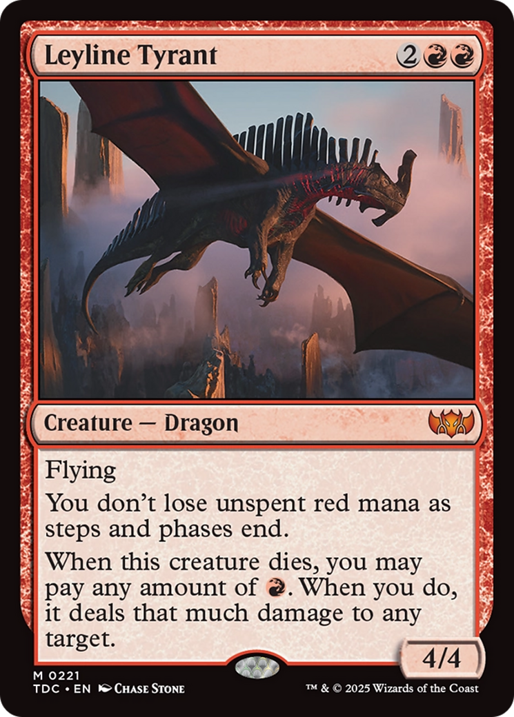 Leyline Tyrant (TDC-221) [Commander: Tarkir: Dragonstorm]