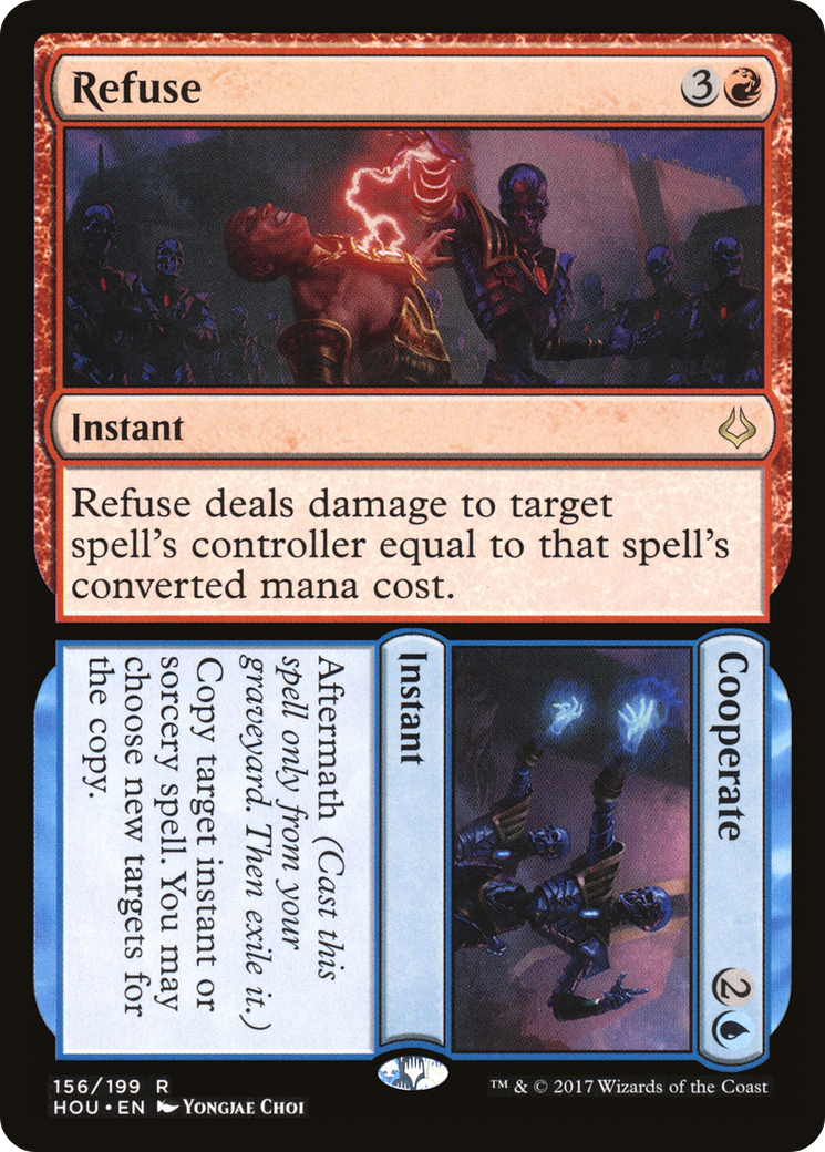 Refuse // Cooperate (HOU-156) [Hour of Devastation] Foil
