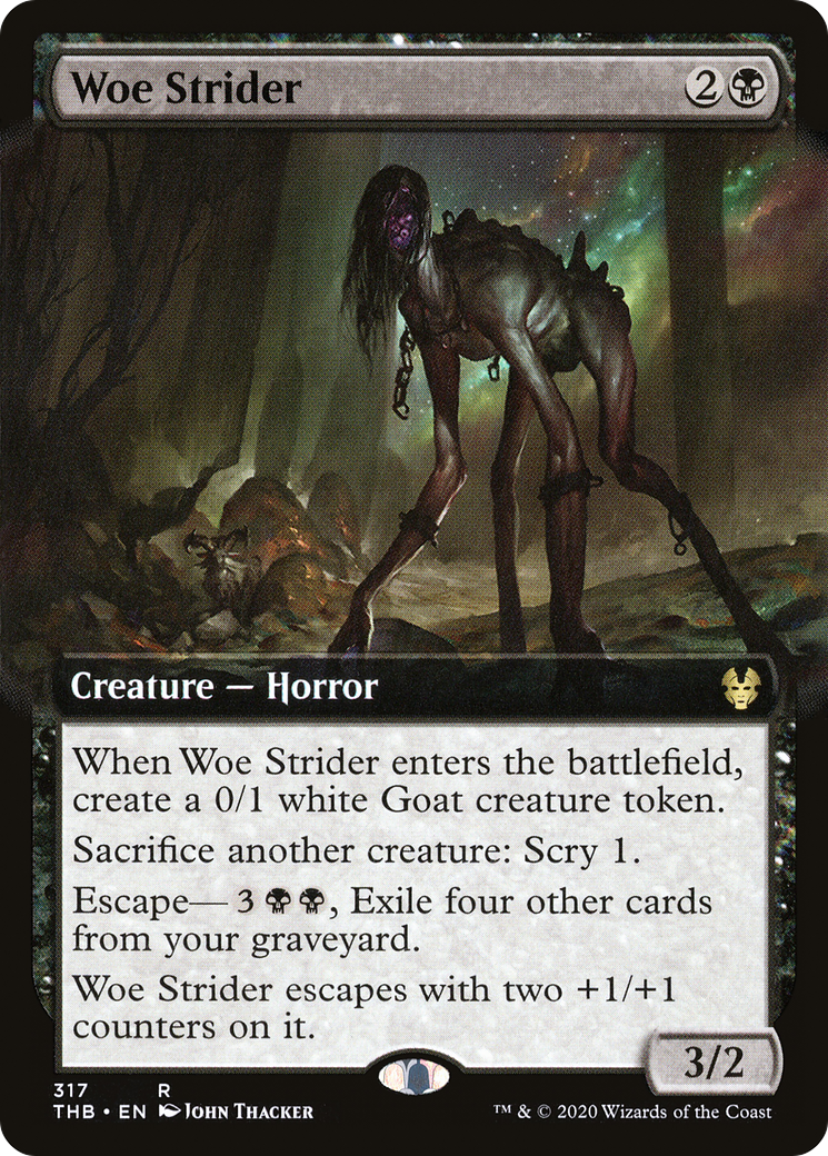 Woe Strider (Extended Art) (THB-317) [Theros Beyond Death] Foil