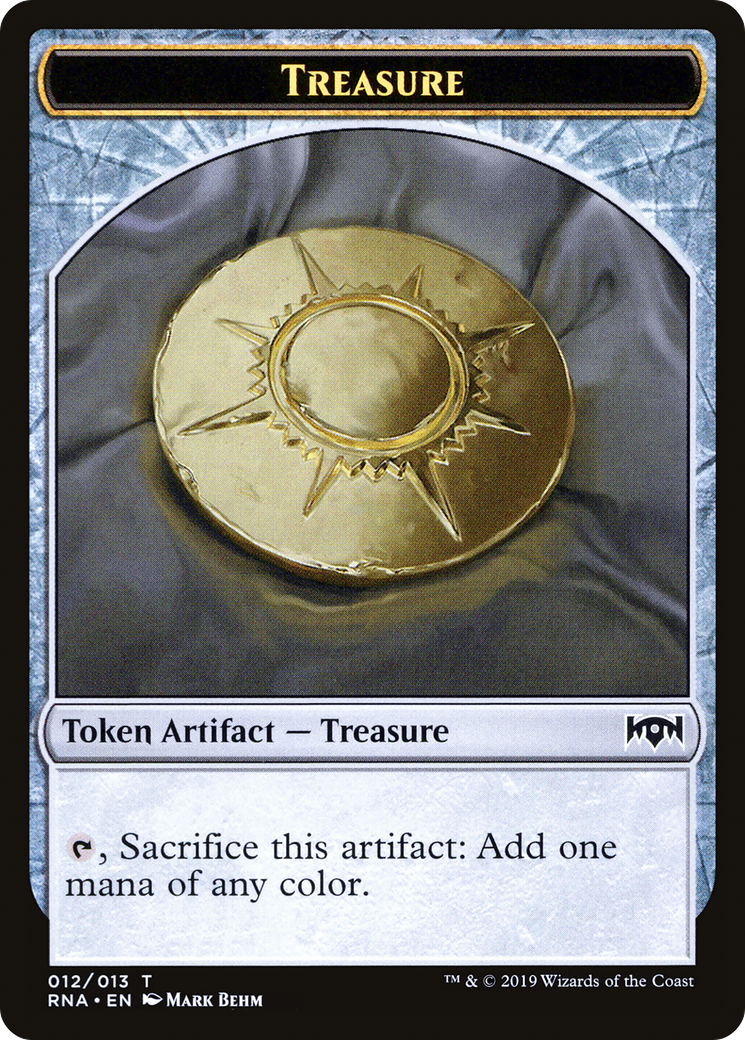 Treasure Token (RNA-012) [Ravnica Allegiance Tokens]