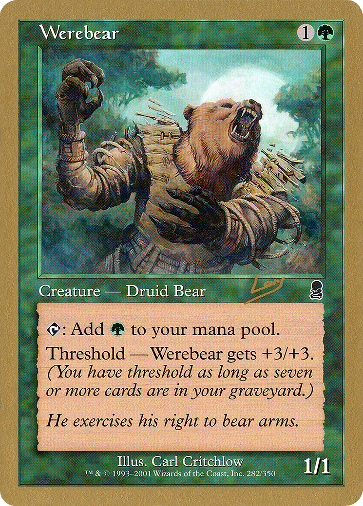Werebear - 2002 Raphael Levy (ODY) [World Championship Decks 2002]
