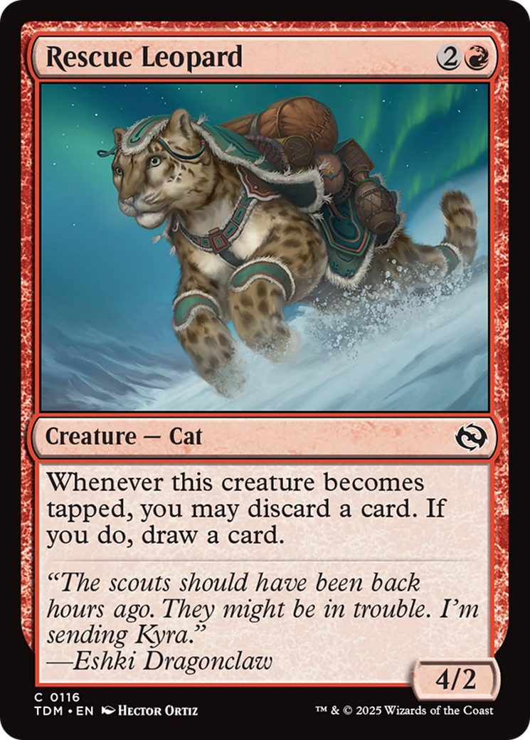 Rescue Leopard (TDM-116) [Tarkir: Dragonstorm]
