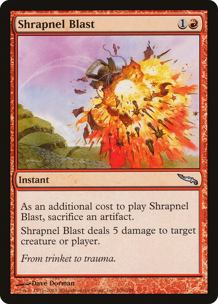 Shrapnel Blast (MRD-106) [Mirrodin] Foil