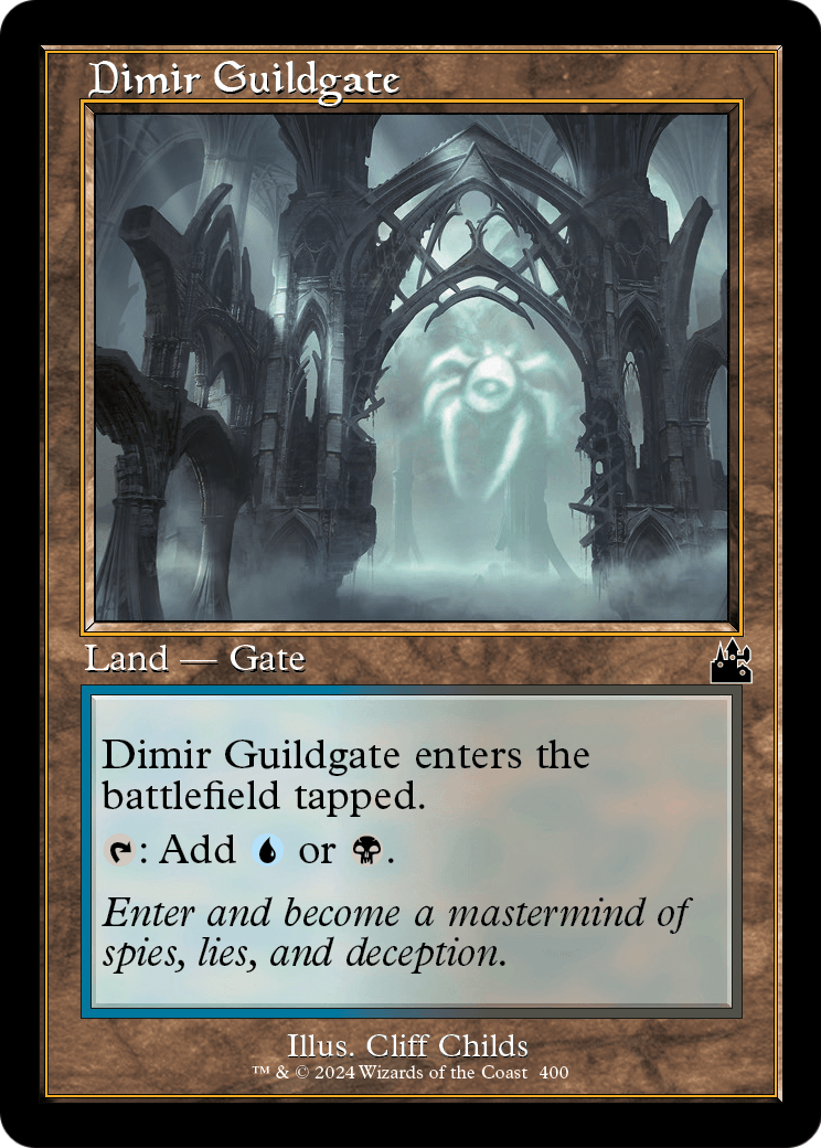 Dimir Guildgate (Retro Frame) (RVR-400) [Ravnica Remastered]