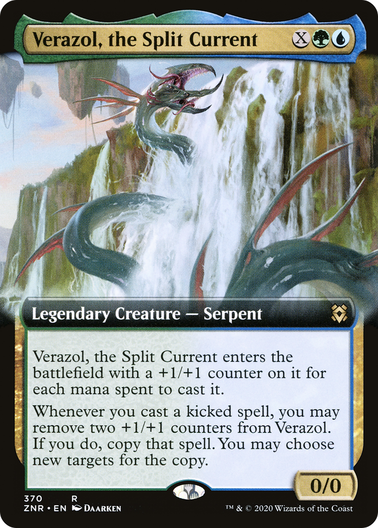 Verazol, the Split Current (Extended Art) (ZNR-370) [Zendikar Rising] Foil