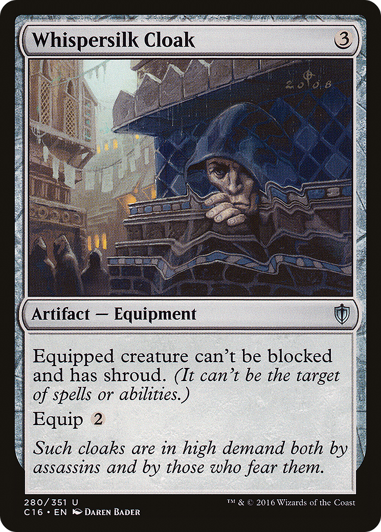 Whispersilk Cloak (C16-280) [Commander 2016]