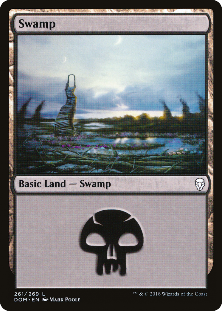 Swamp (DOM-261) [Dominaria] Foil