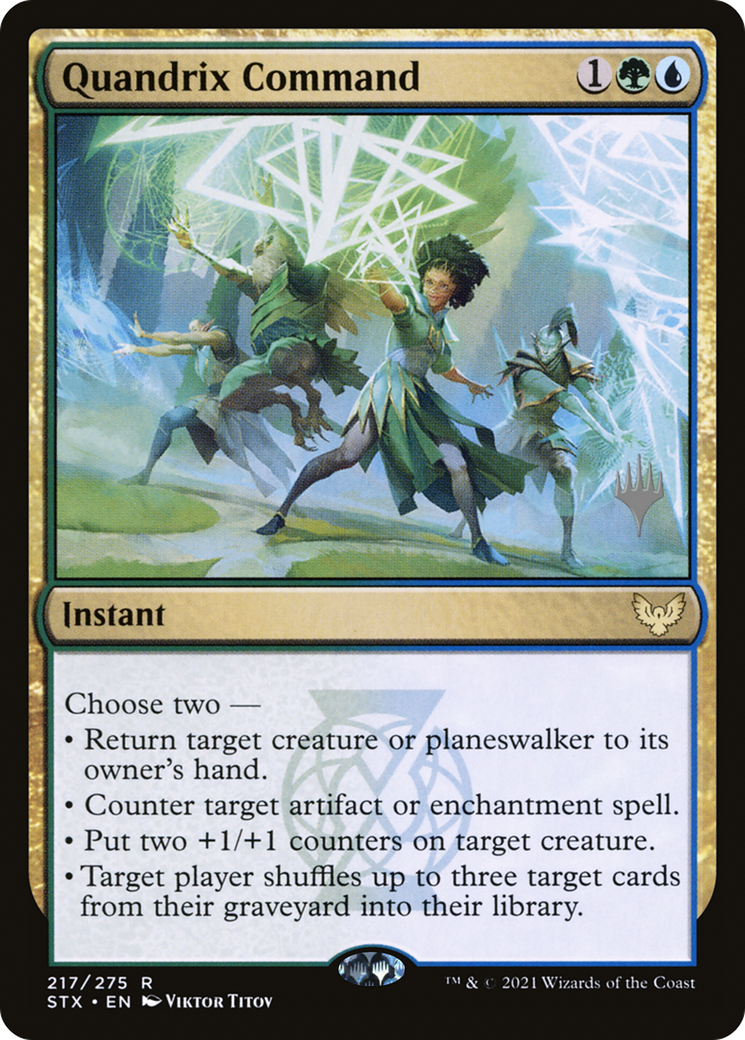 Quandrix Command (PPSTX-217) [Promo Pack: Strixhaven: School of Mages Promos] Foil