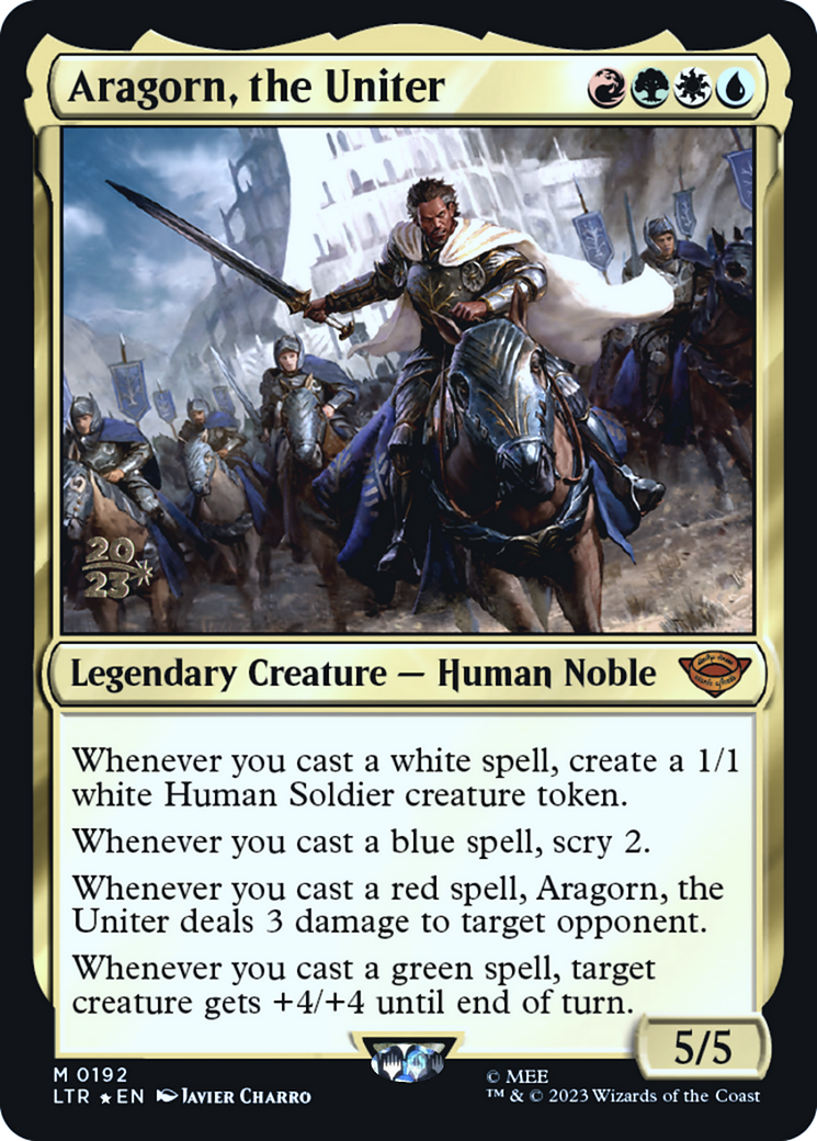 Aragorn, the Uniter (PRE-192) [Tales of Middle-earth Promos] Foil