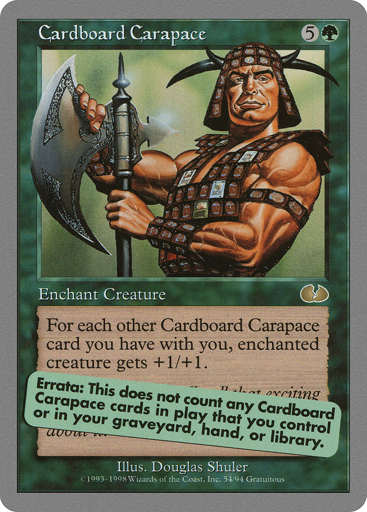 Cardboard Carapace (UGL-054) [Unglued]
