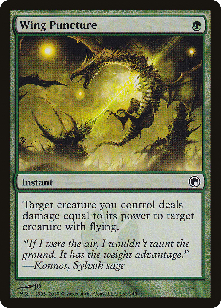 Wing Puncture (SOM-133) [Scars of Mirrodin] Foil