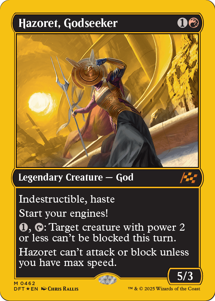 Hazoret, Godseeker (First-Place Foil) (DFT-462) [Aetherdrift] Foil