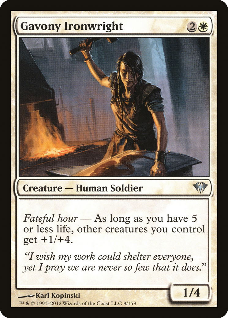 Gavony Ironwright (DKA-009) [Dark Ascension] Foil