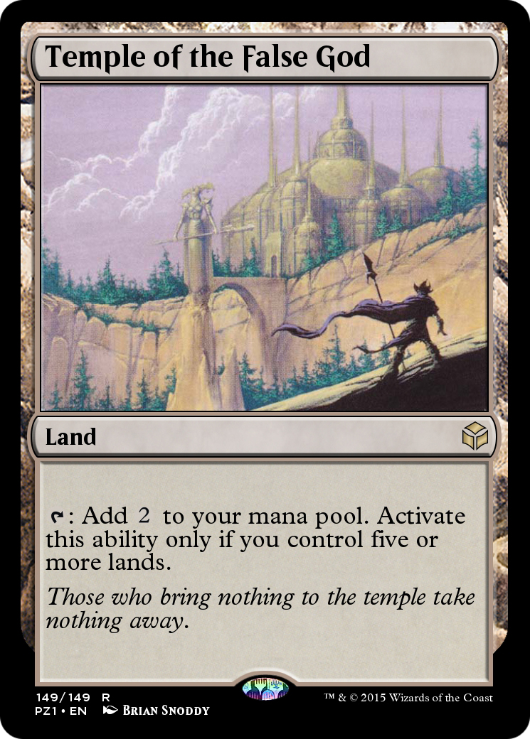 Temple of the False God (PZ1-149) [Legendary Cube Prize Pack] Foil
