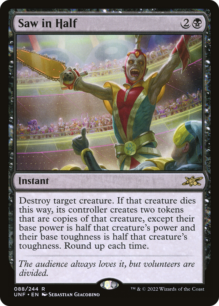 Saw in Half (UNF-088) [Unfinity] Foil