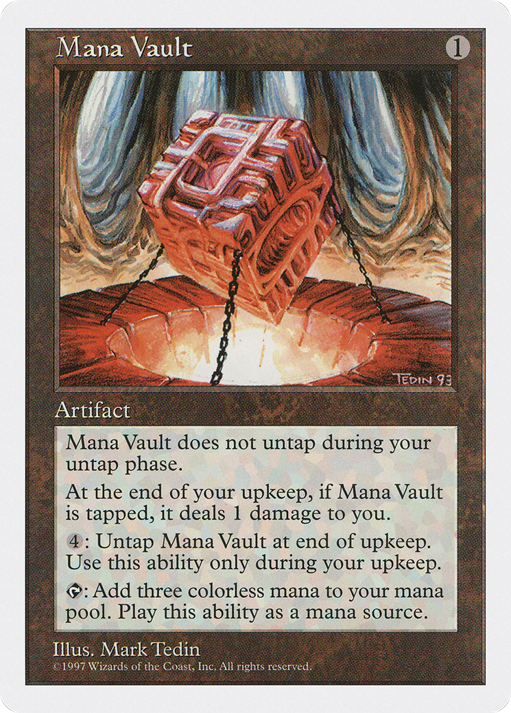 Mana Vault (5ED-388) [Fifth Edition]