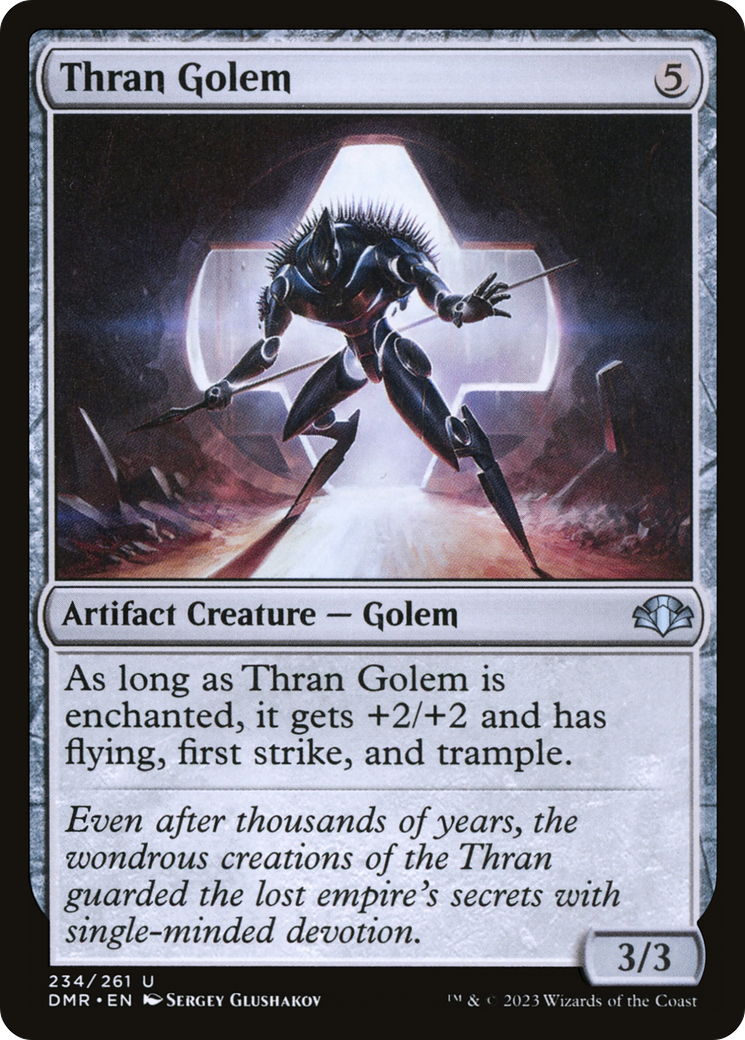 Thran Golem (DMR-234) [Dominaria Remastered] Foil
