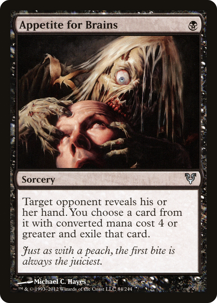 Appetite for Brains (AVR-084) [Avacyn Restored] Foil
