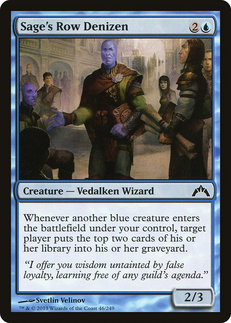 Sage's Row Denizen (GTC-046) [Gatecrash] Foil