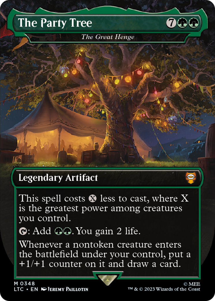 The Party Tree - The Great Henge (LTC-348) (Borderless) [Tales of Middle-earth Commander] Foil