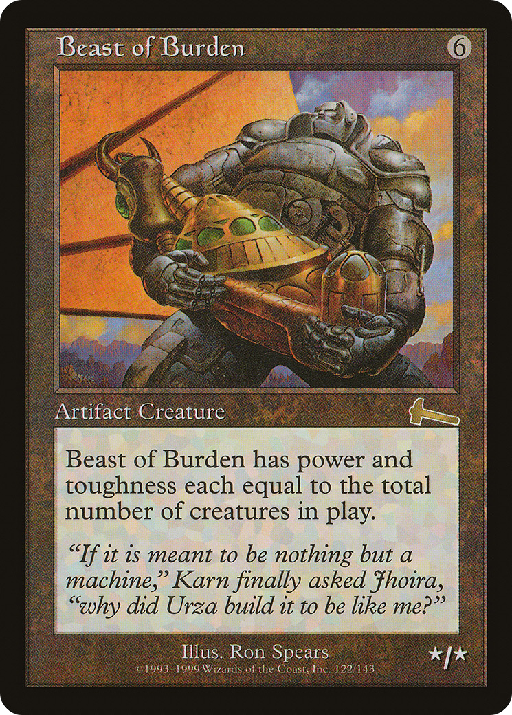 Beast of Burden (ULG-122) [Urza's Legacy] Foil