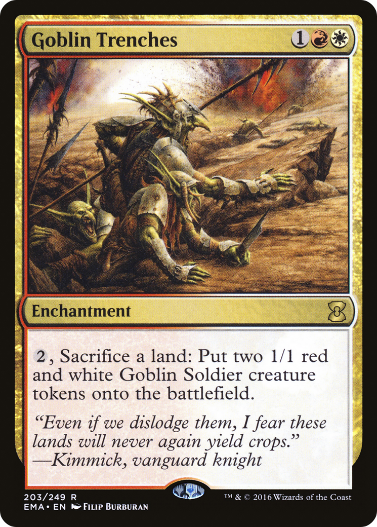 Goblin Trenches (EMA-203) [Eternal Masters] Foil