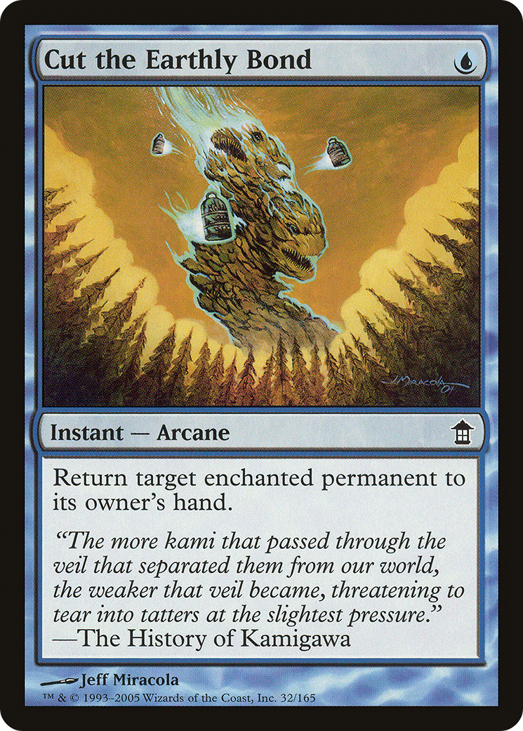 Cut the Earthly Bond (SOK-032) [Saviors of Kamigawa] Foil