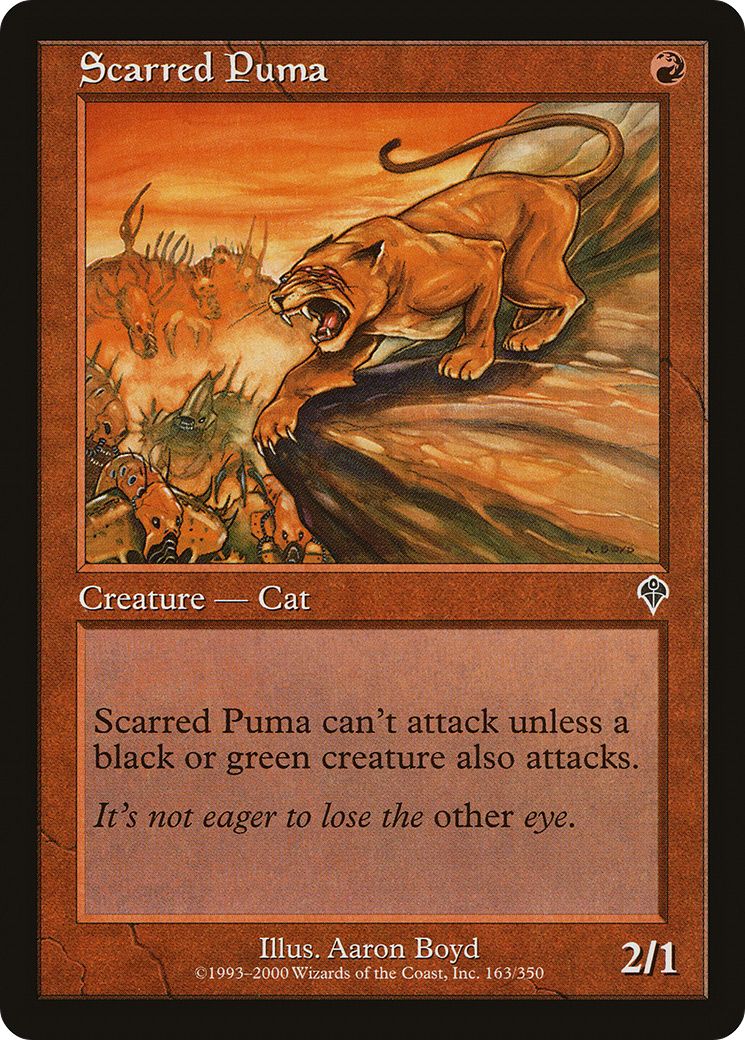 Scarred Puma (INV-163) [Invasion] Foil