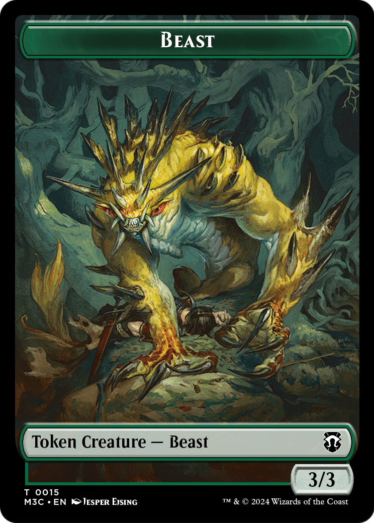 Beast (TM3C-015) [Modern Horizons 3 Commander Tokens] Foil