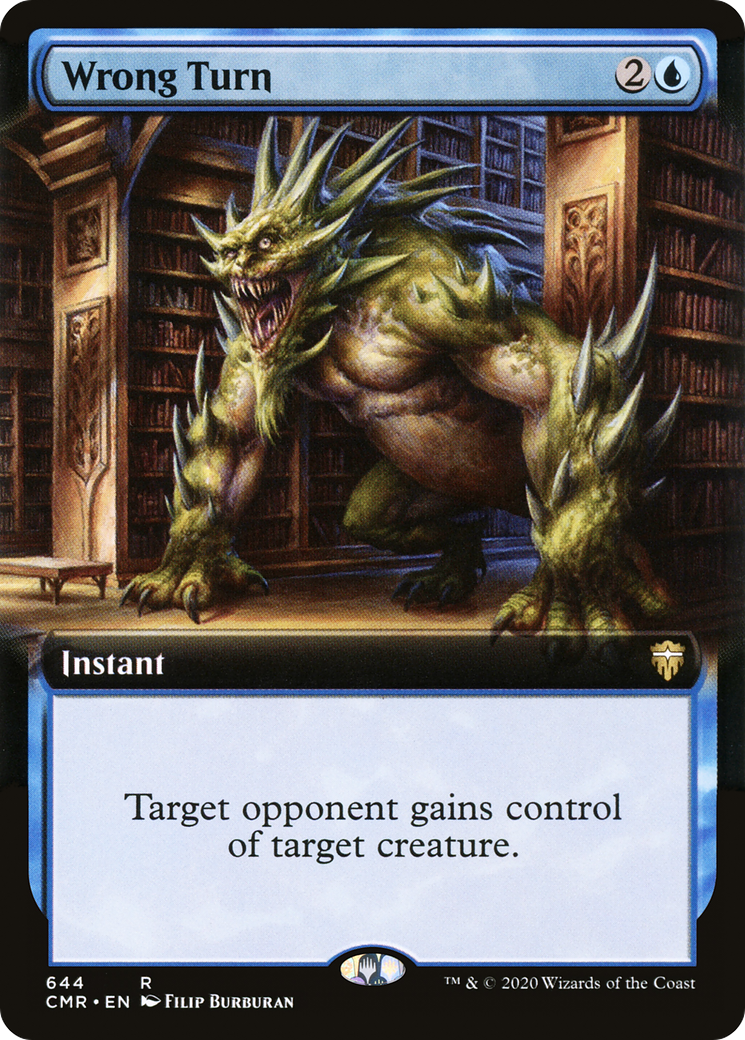 Wrong Turn (Extended Art) (CMR-644) [Commander Legends]