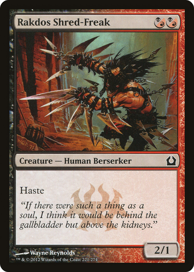 Rakdos Shred-Freak (RTR-221) [Return to Ravnica] Foil