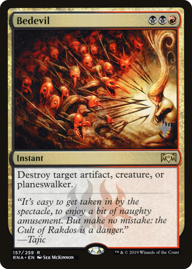Bedevil (PPELD-157) [Promo Pack: Ravnica Allegiance Promos]