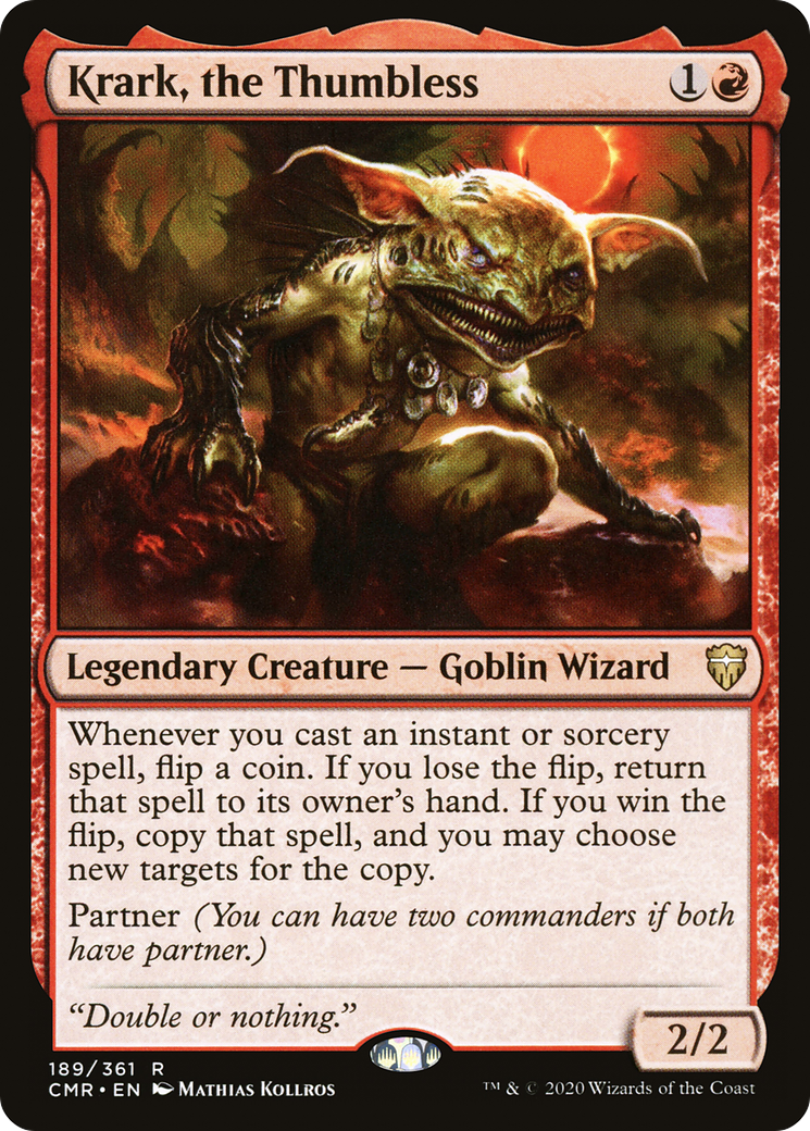 Krark, the Thumbless (CMR-189) [Commander Legends] Foil