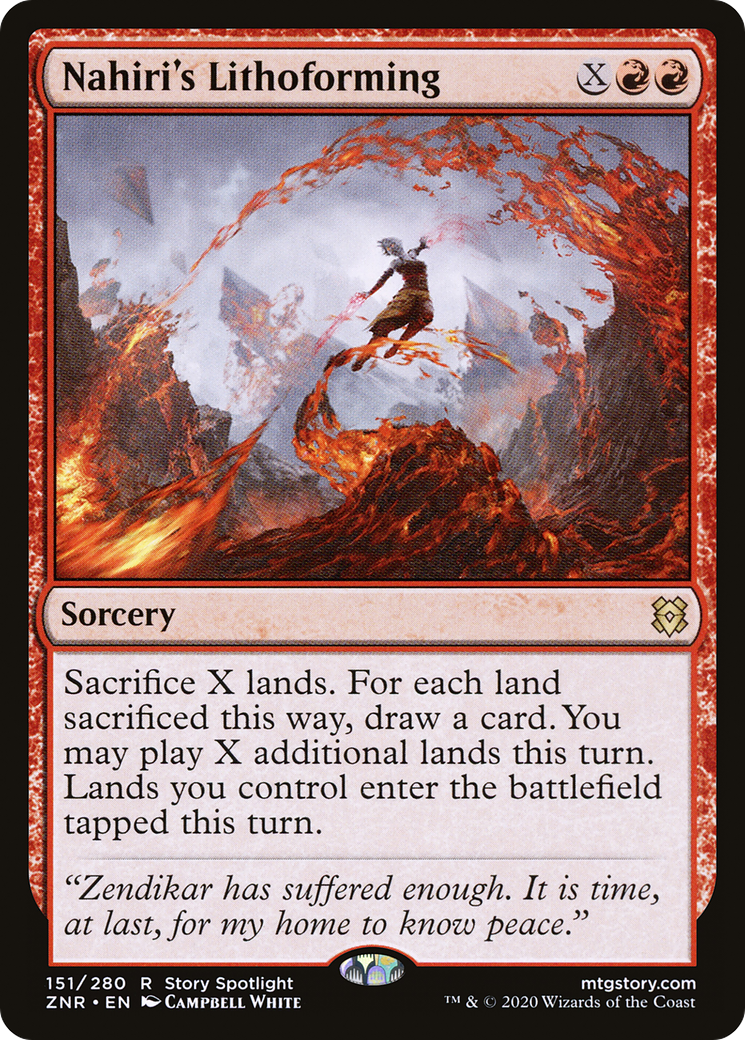 Nahiri's Lithoforming (ZNR-151) [Zendikar Rising]