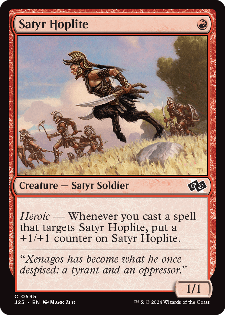 Satyr Hoplite (J25-595) [Foundations Jumpstart]