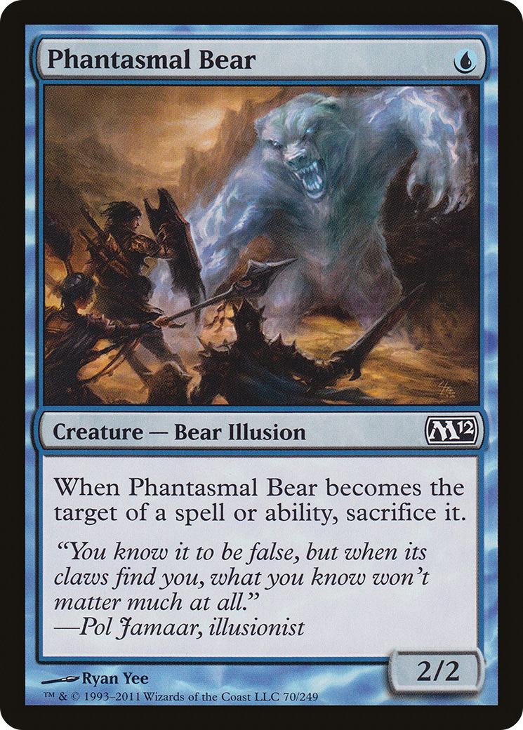 Phantasmal Bear (M12-070) [Magic 2012]