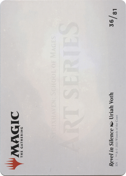Revel in Silence // Revel in Silence (ASTX-036) (Borderless) [Strixhaven Art Series] Foil