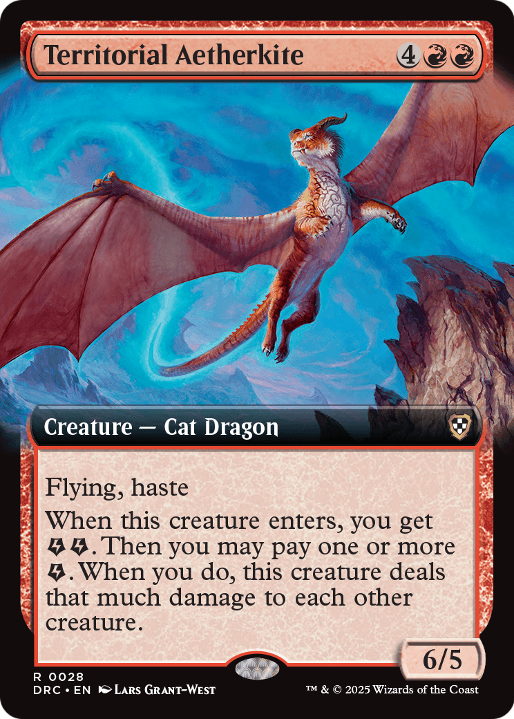 Territorial Aetherkite (Extended Art) (DRC-028) [Commander: Aetherdrift]