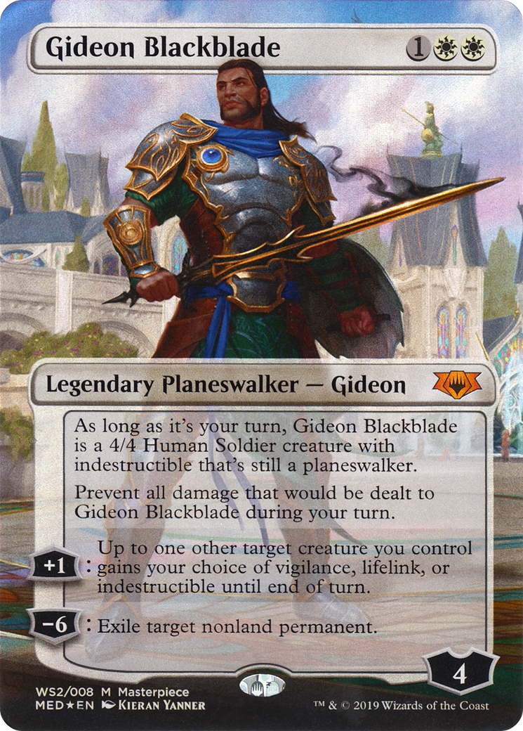 Gideon Blackblade (MED3-WS2) (Borderless) [Mythic Edition] Foil