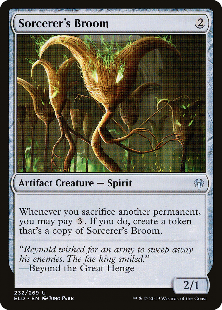 Sorcerer's Broom (ELD-232) [Throne of Eldraine] Foil