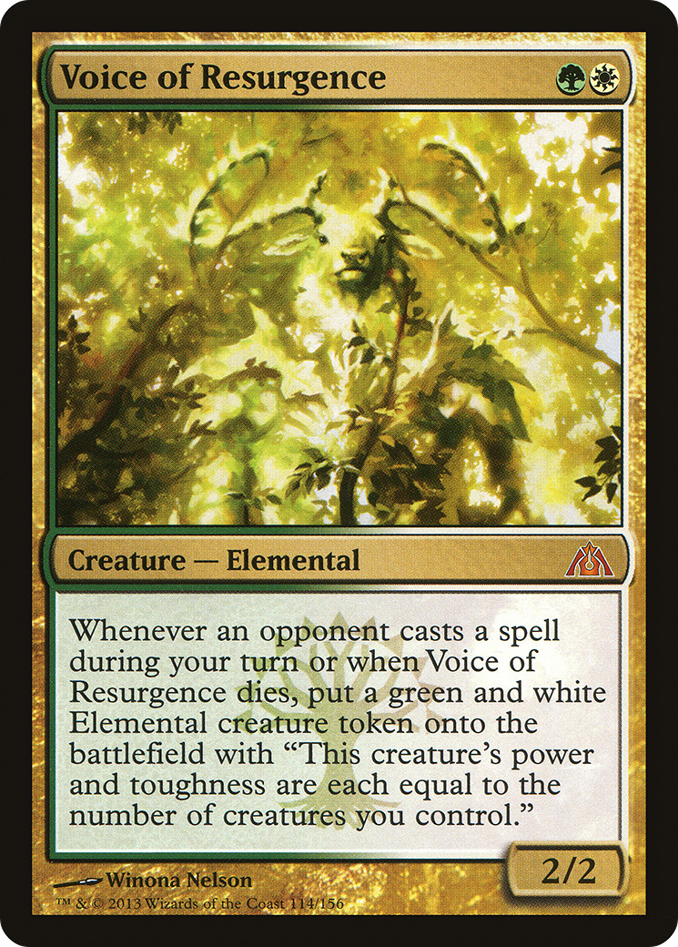 Voice of Resurgence (DGM-114) [Dragon's Maze] Foil