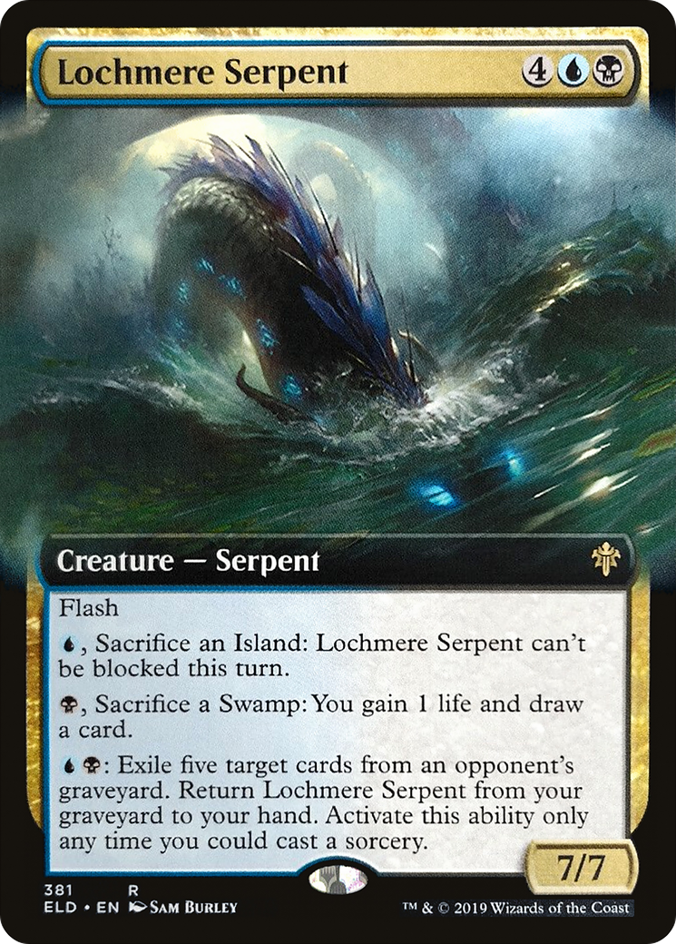 Lochmere Serpent (Extended Art) (ELD-381) [Throne of Eldraine]