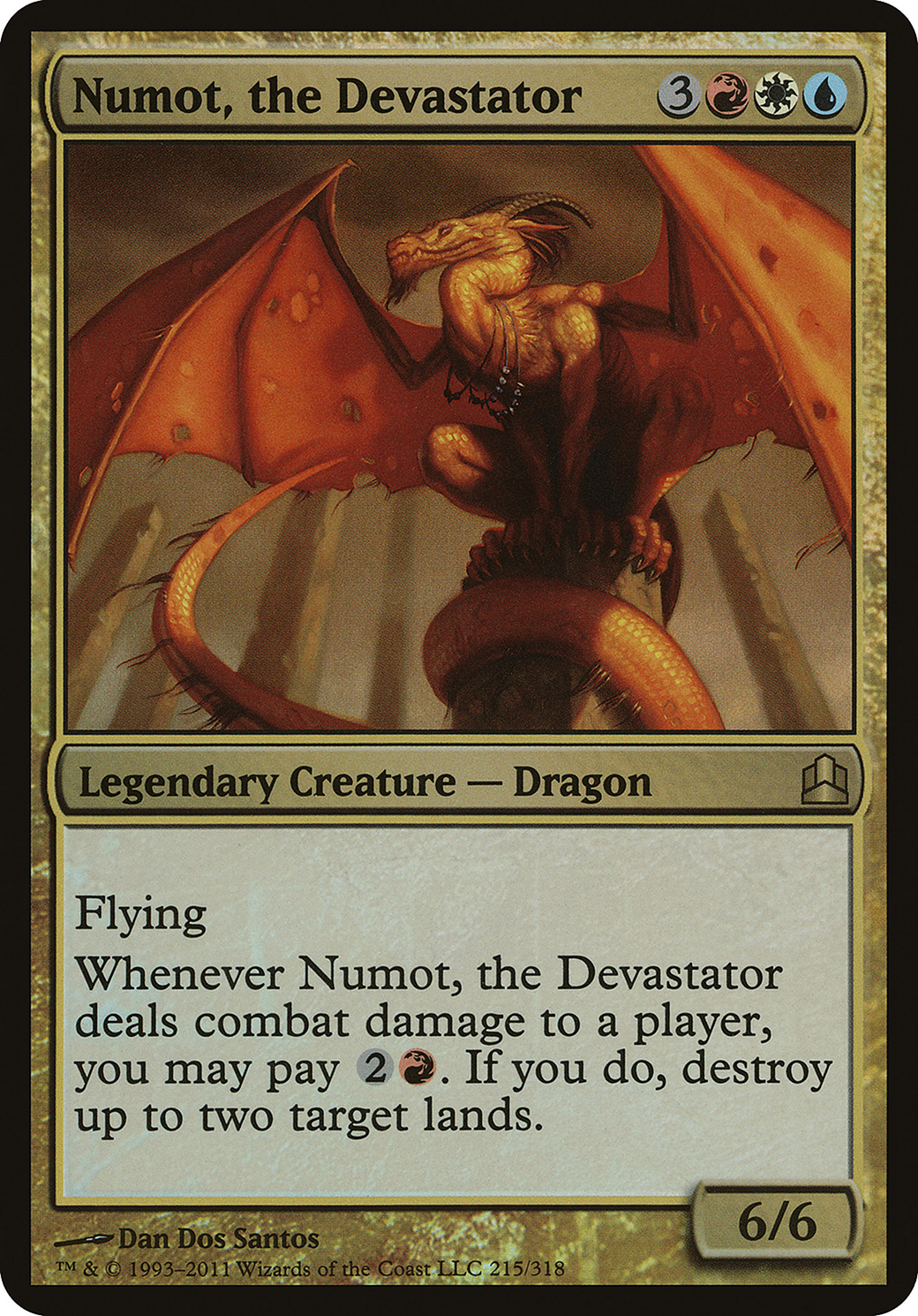 Numot, the Devastator (Commander) [Commander 2011 Oversized] Foil