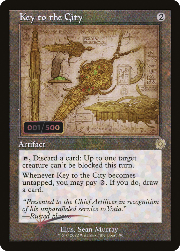 Key to the City (Schematic) (Serial Numbered) (BRR-090) [The Brothers' War Retro Artifacts] Foil